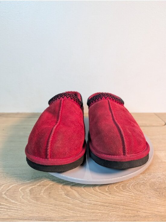 UGG Tasman Mens Size 9 Samba Red Suede Comfort Slip On Sheepskin Slippers 5950 main image 11